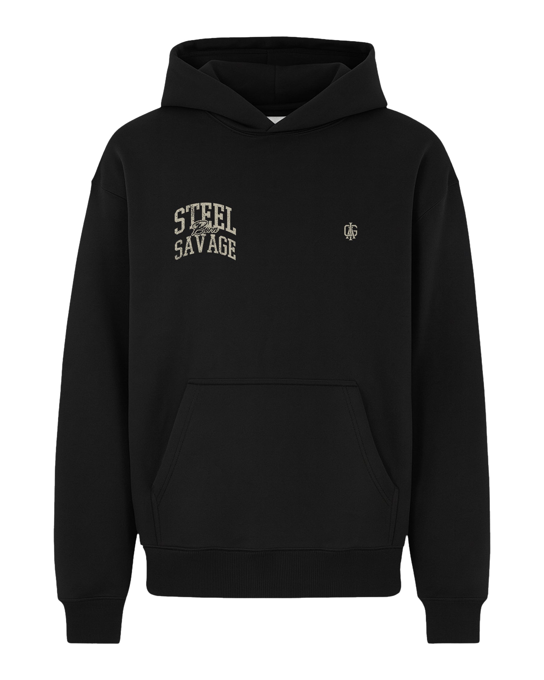 'Steel Born Savage' Box Hoodie